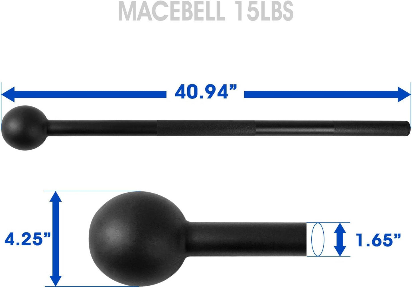 Steel Mace Bell for Comprehensive Strength Training - Enhance Full-Body Workouts, Muscle Development, Shoulder Stability, Grip Strength, and Forearm Rehabilitation in Weights of 5 to 30 lbs for Both Men and Women
